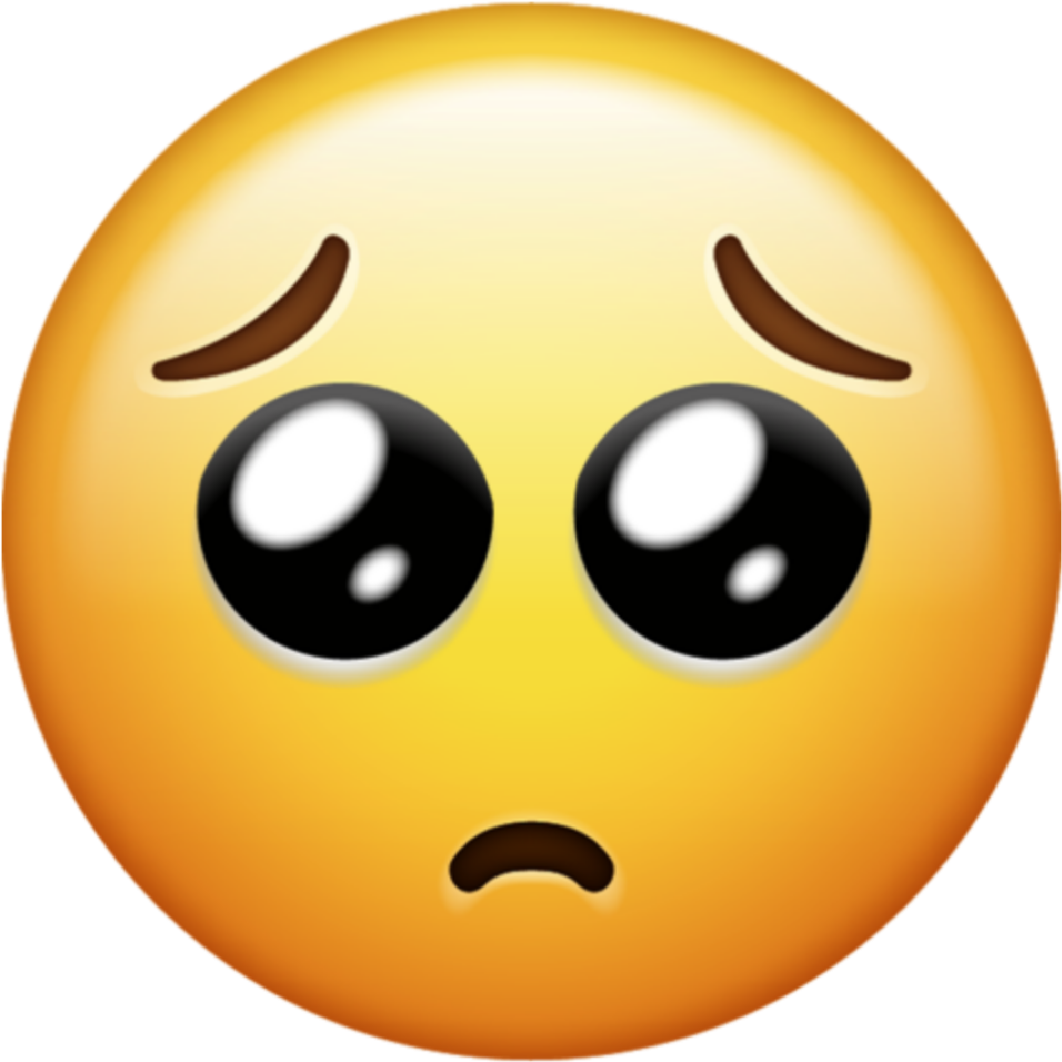 Puppy-eyed Sad Emoji