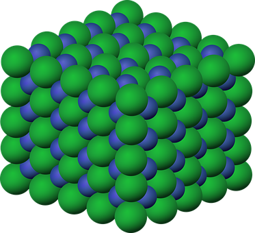 A Green And Blue Spheres