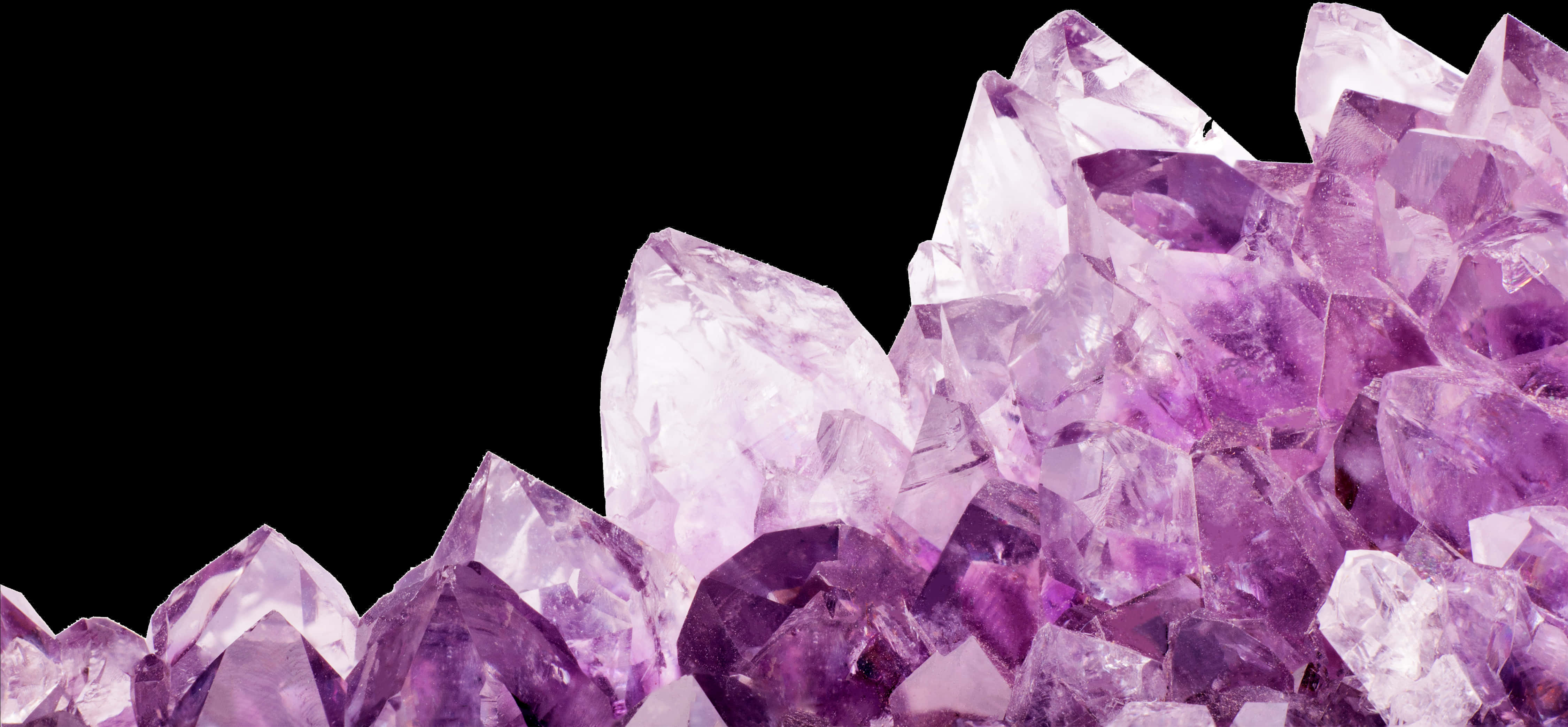 A Close-up Of A Purple Crystal