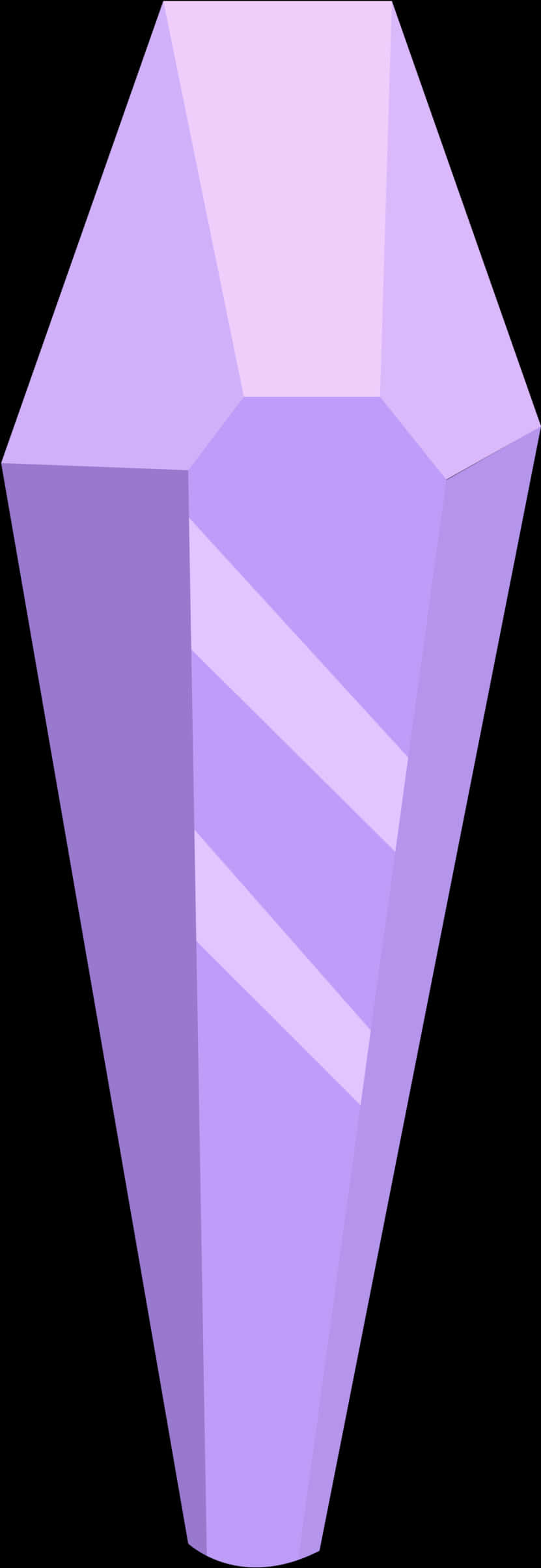 A Purple Rectangular Object With White Stripes
