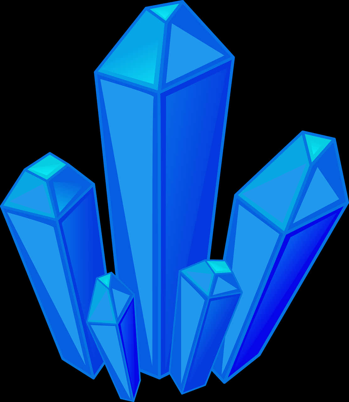 A Group Of Blue Crystals