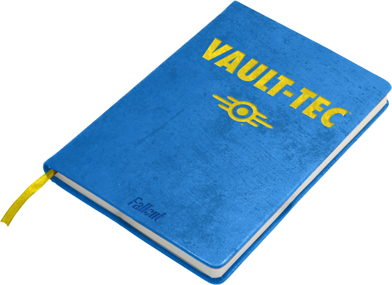 A Blue Book With Yellow Writing