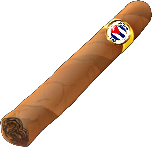 A Cigar With A Logo On It