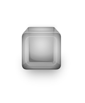 A Transparent Cube With A Black Background