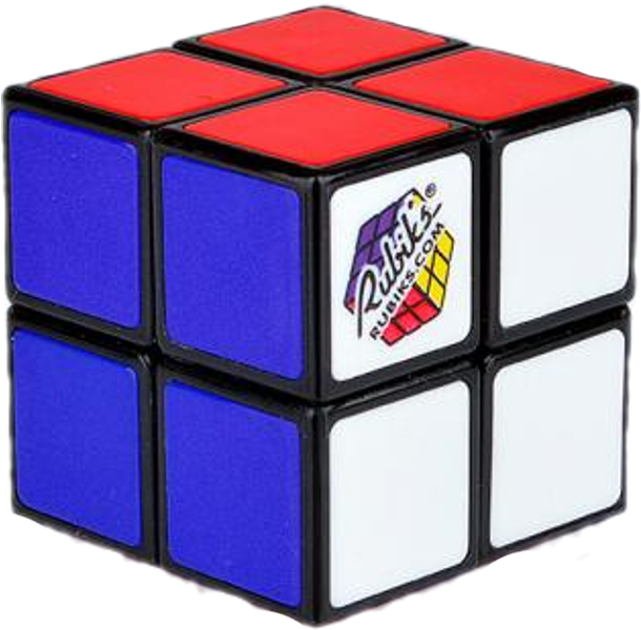 A Rubik's Cube With Different Colored Squares