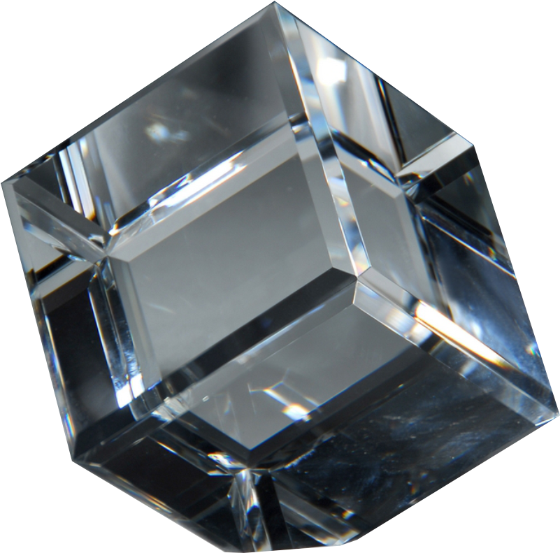 A Clear Cube Shaped Object