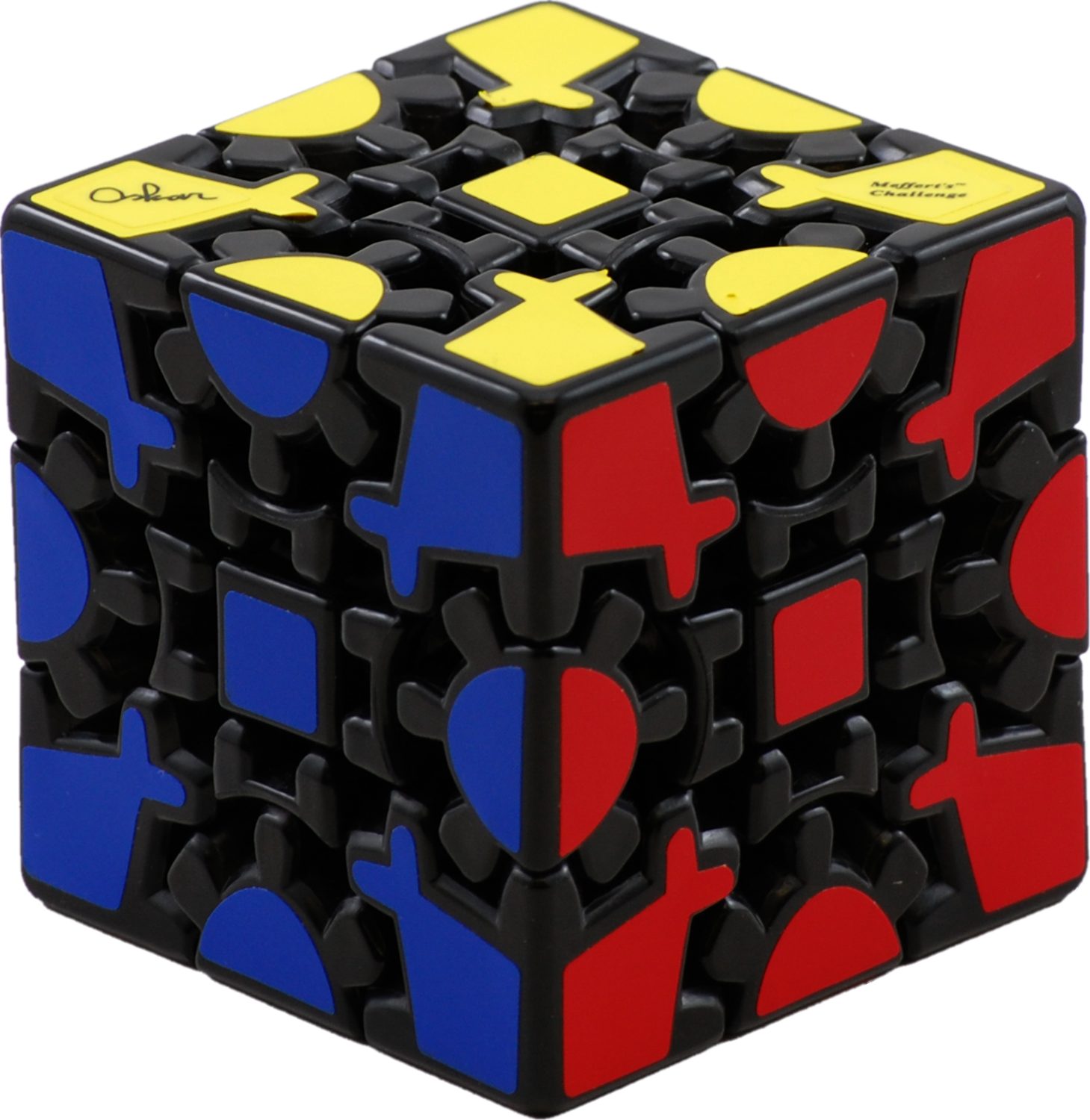 A Cube With Different Colored Pieces