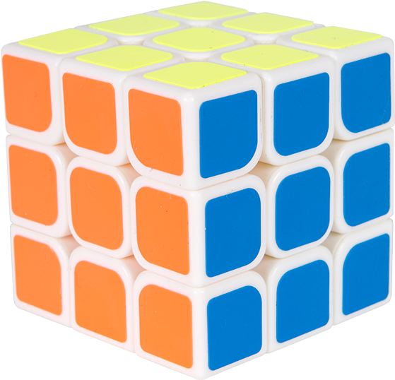 A Cube With Different Colored Squares