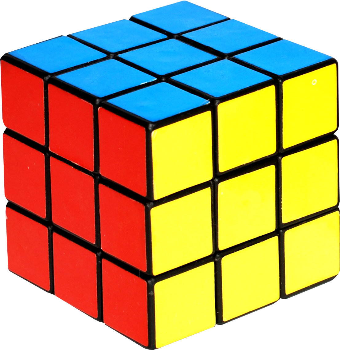 A Rubik's Cube With Different Colored Squares