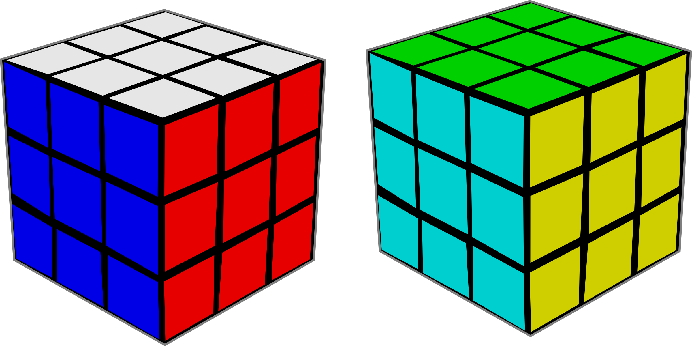 A Red Green And Blue Cubes