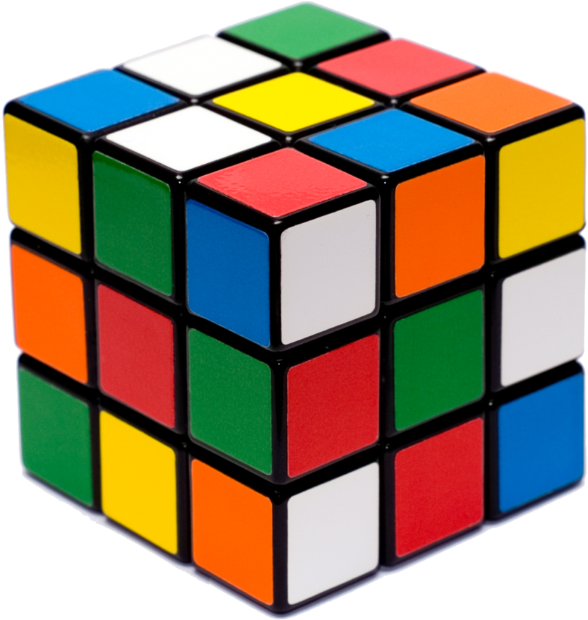 A Multicolored Cube With Many Squares
