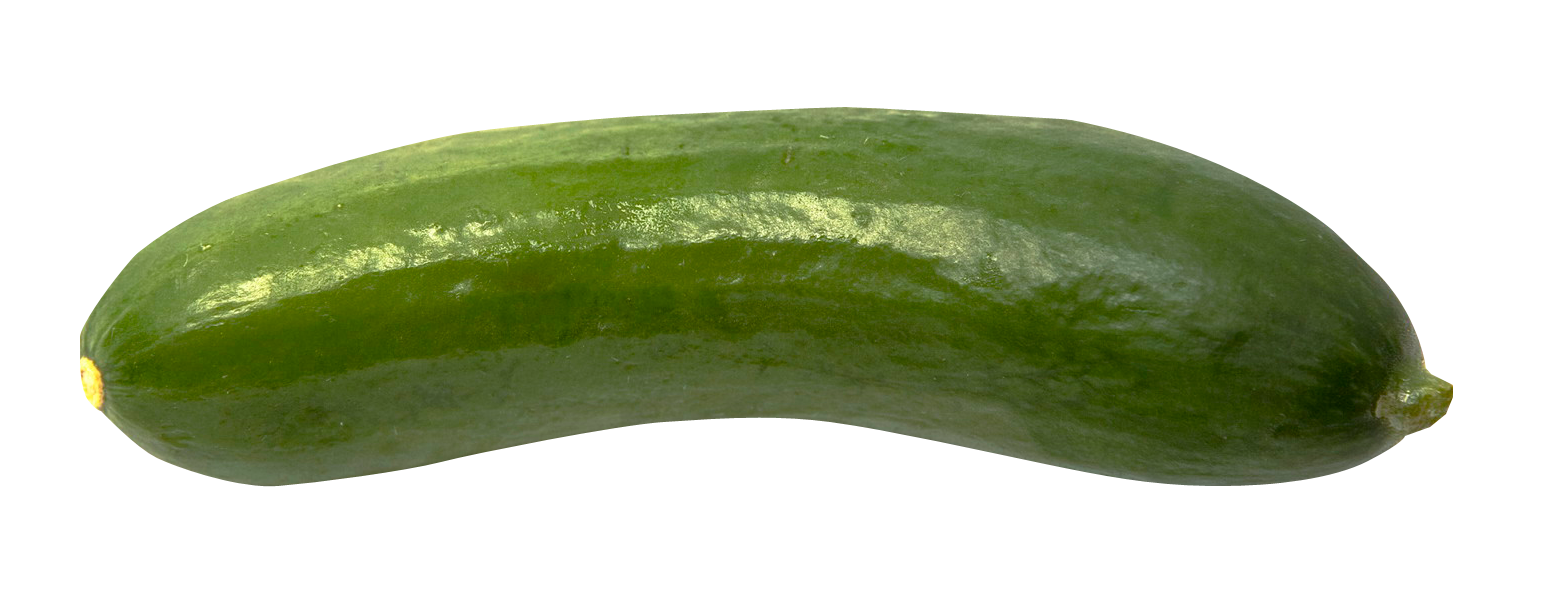 A Green Cucumber On A Black Background