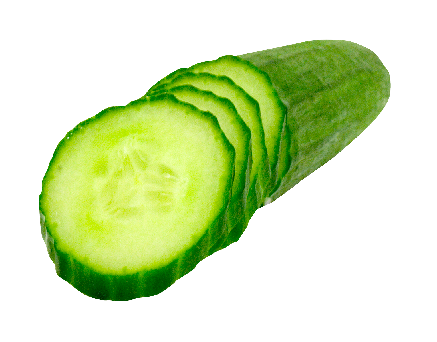 A Cucumber Sliced In A Slice