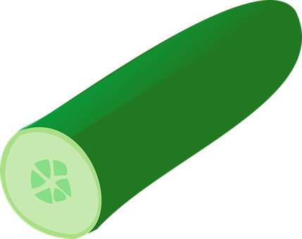 A Green Vegetable Cut In Half