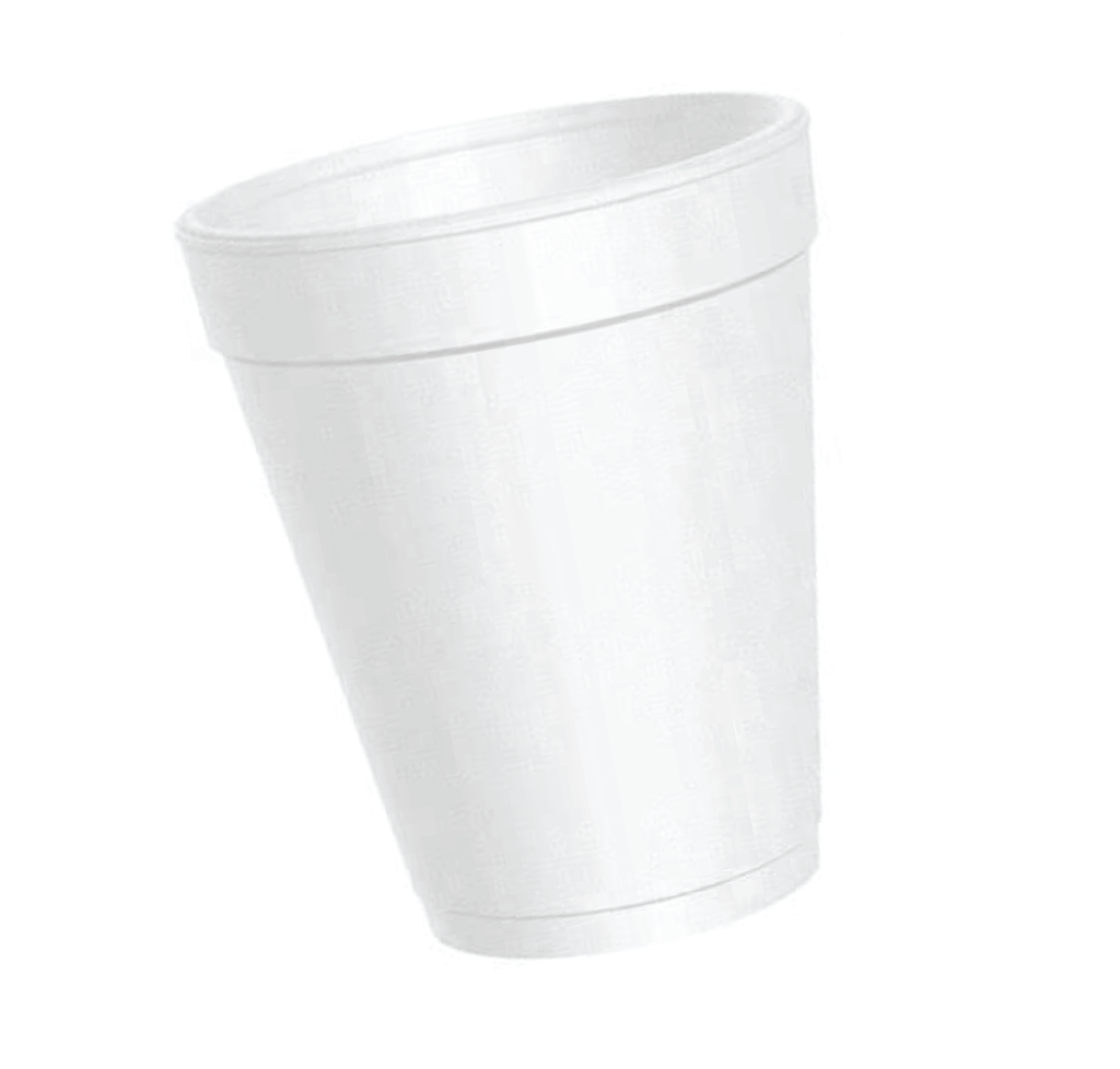 A White Cup With Black Border