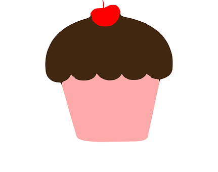 A Cartoon Of A Cupcake
