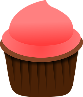 A Cupcake With A Pink Frosting