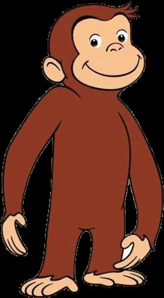 Curious George Standing On Feet