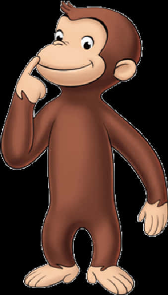 Curious George Thinking Pose Full Body