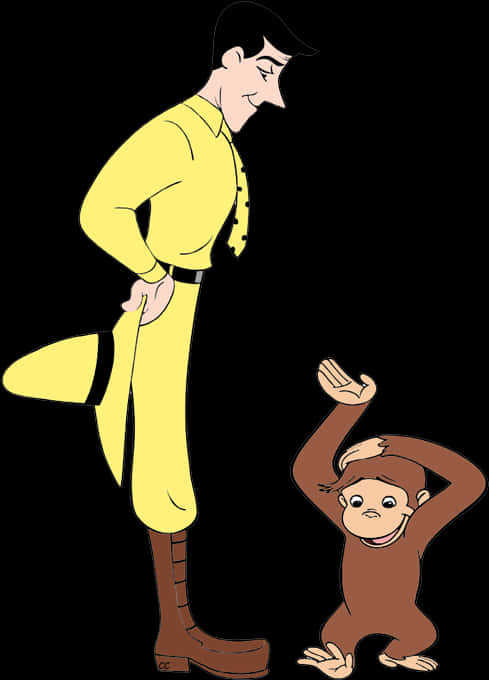 Ted And Curious George Full Body