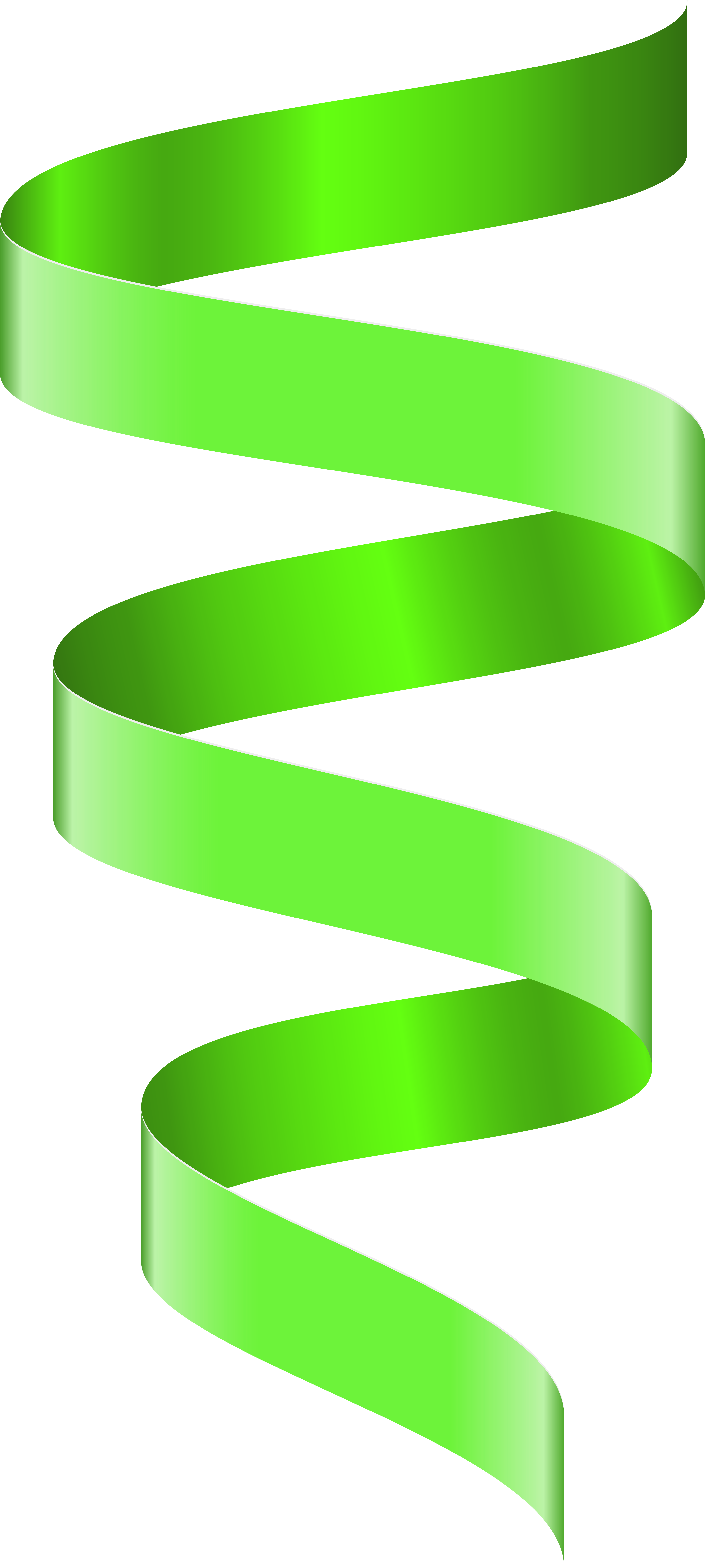 A Green Ribbon On A Black Background
