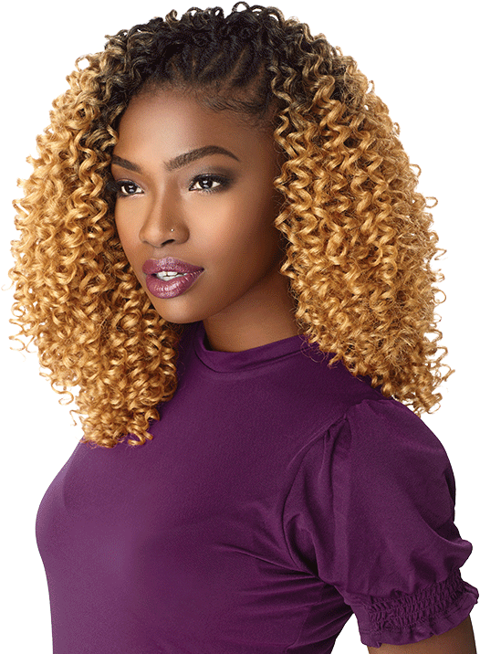 A Woman With Curly Blonde Hair