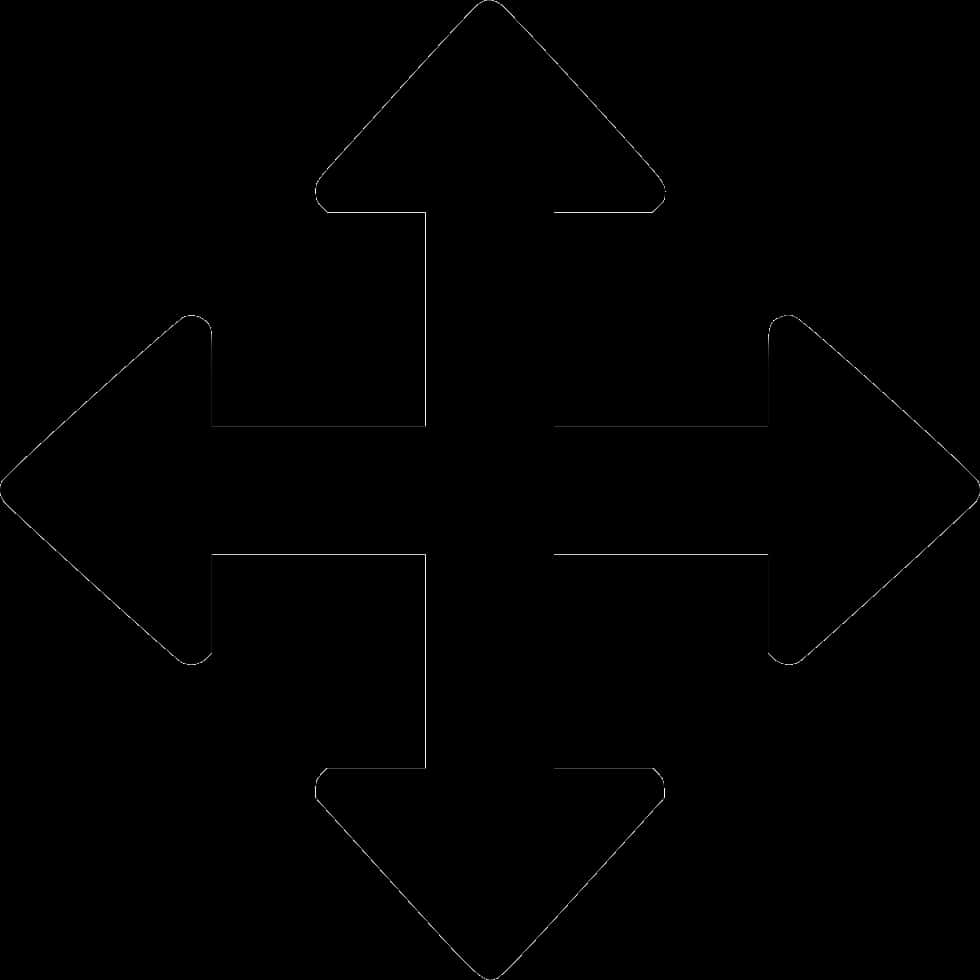 A Black Arrows Pointing To Different Directions