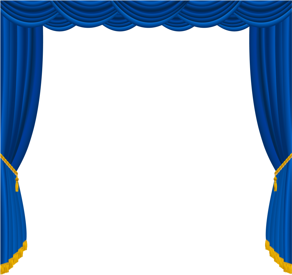 A Blue And Yellow Curtain