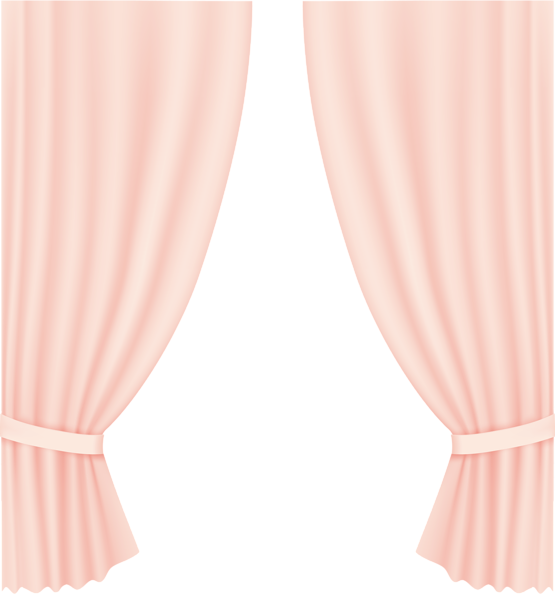 A Pink Curtains With A Black Background