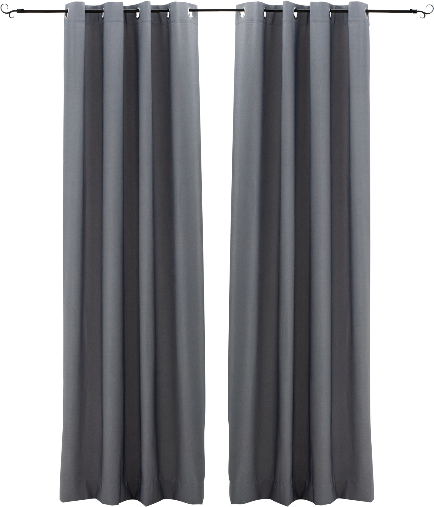 A Pair Of Grey Curtains