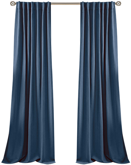 A Pair Of Blue Curtains