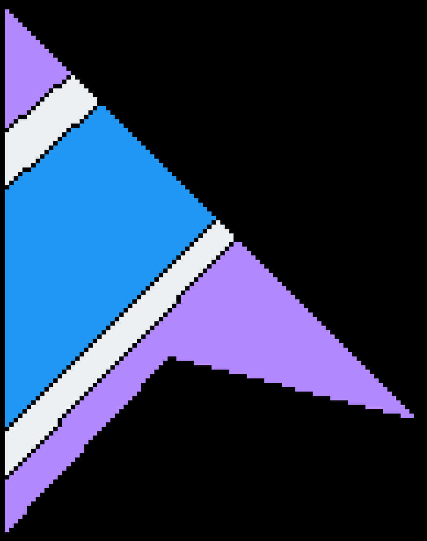 A Pixelated Arrow Pointing At Something