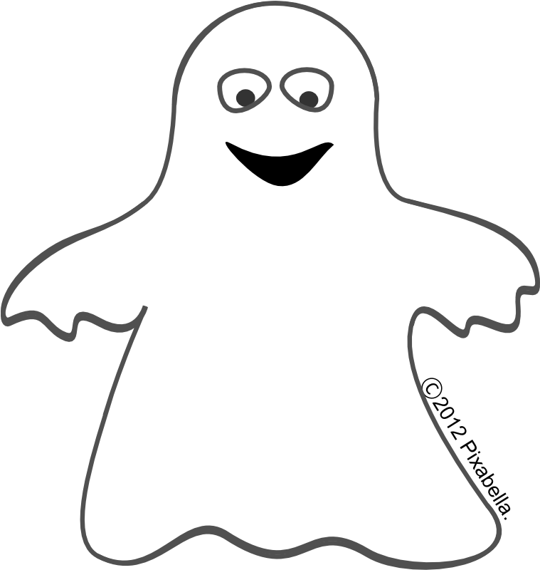 A Black And White Ghost