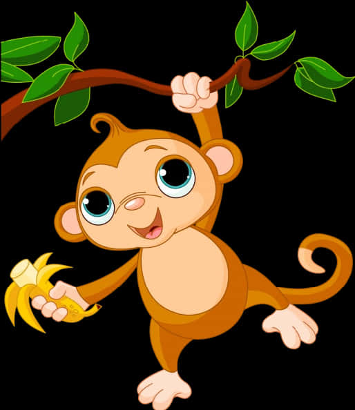Cute Hanging Monkey