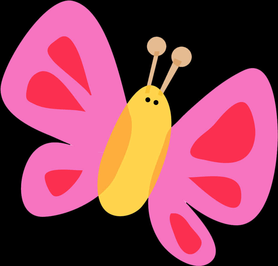 A Cartoon Of A Butterfly