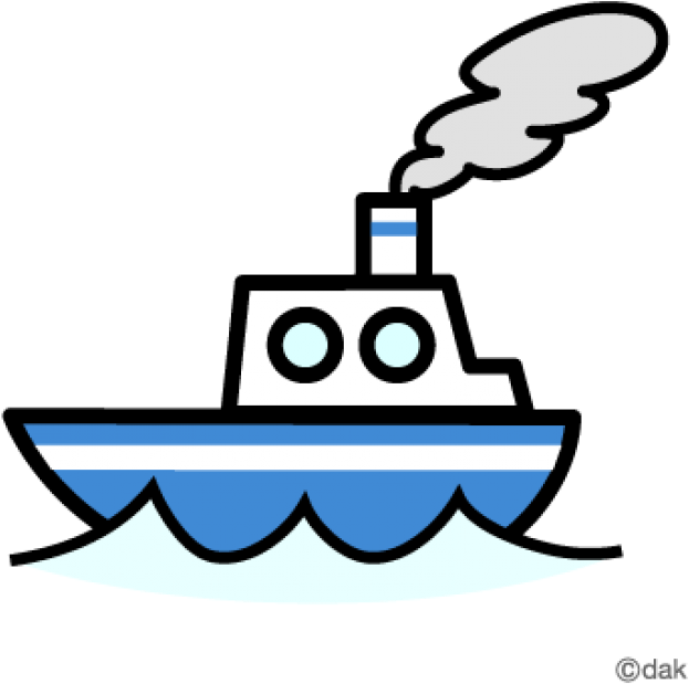 A Cartoon Of A Boat