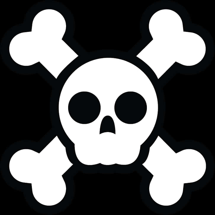 A White Skull And Crossbones