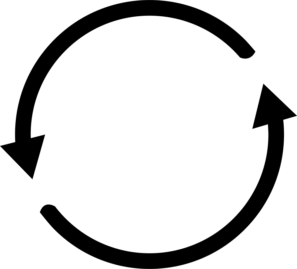 A Black Circle With Arrows