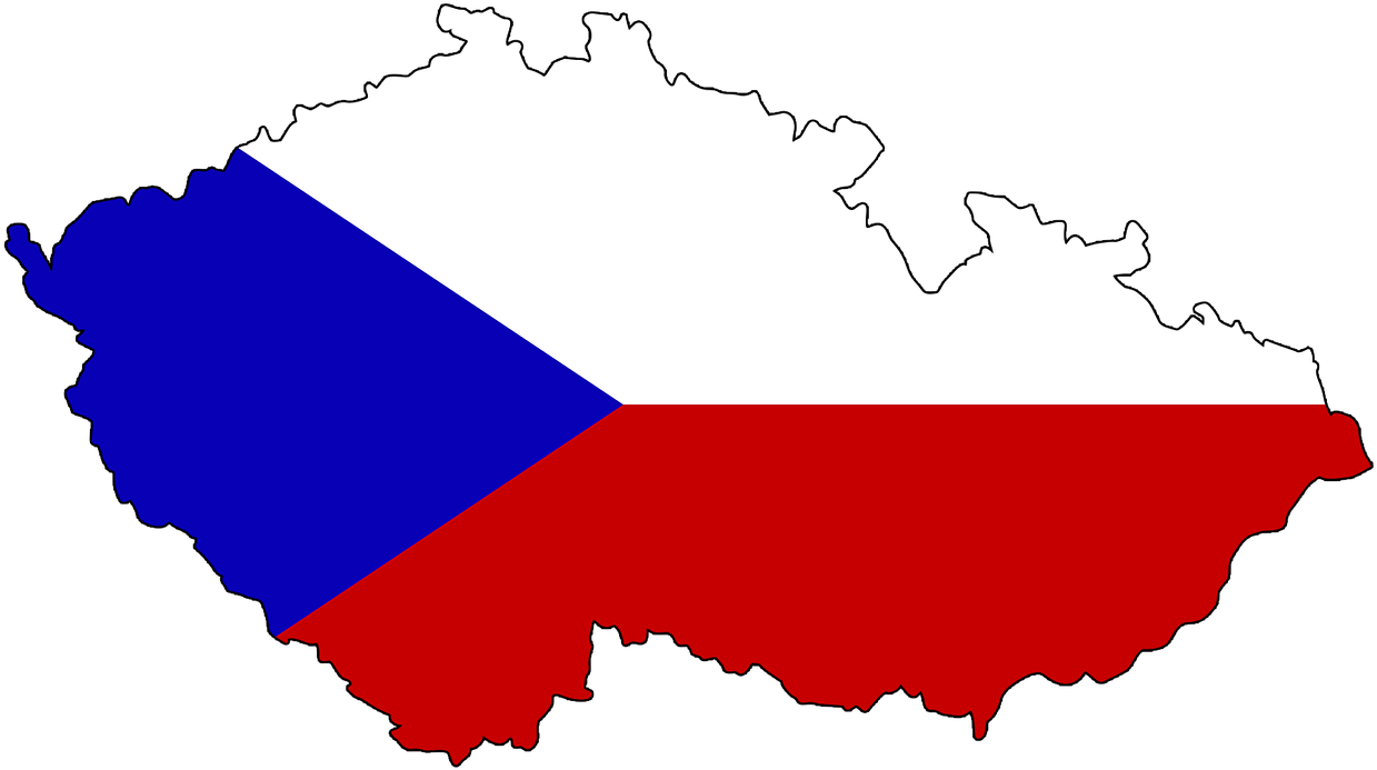 Czech Republic Czechoslovakia Map Free Photo - Map Czech Republic Flag, Hd Png Download