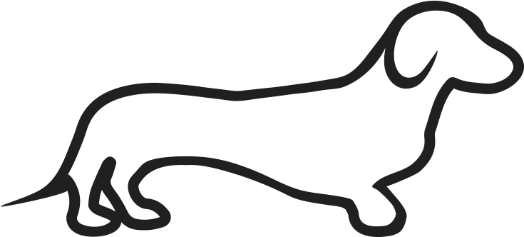 A Black Outline Of A Cat