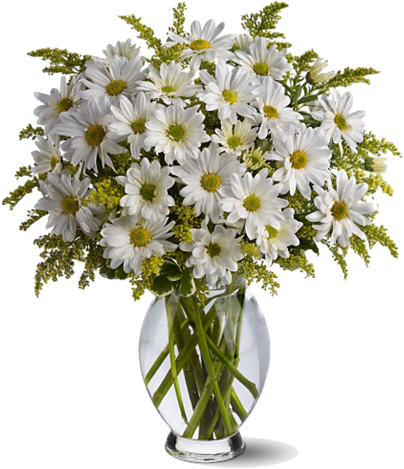 A Vase Of White Flowers