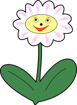 A Flower With A Face On It