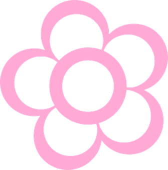 A Pink And Black Flower