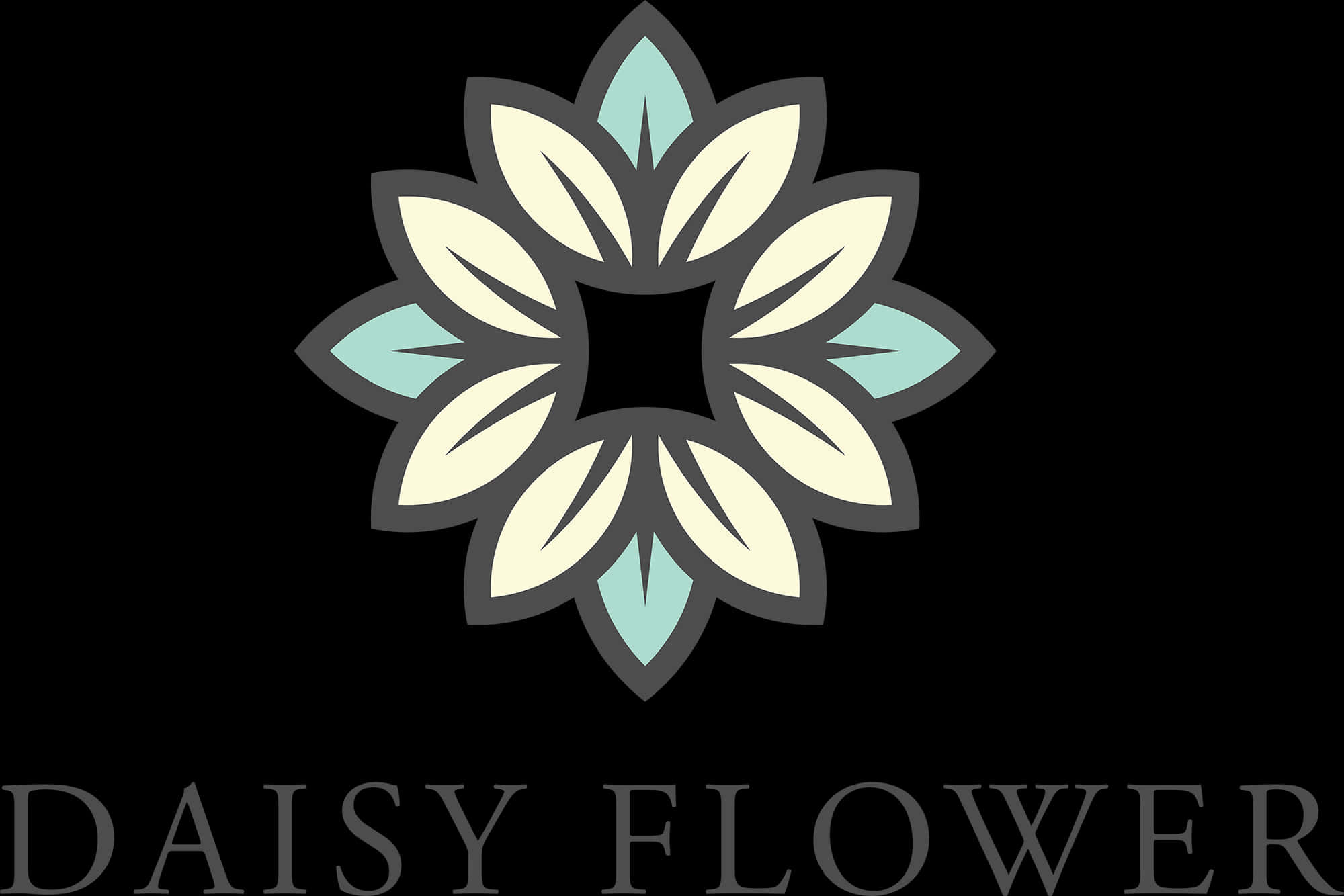A Logo With A Flower