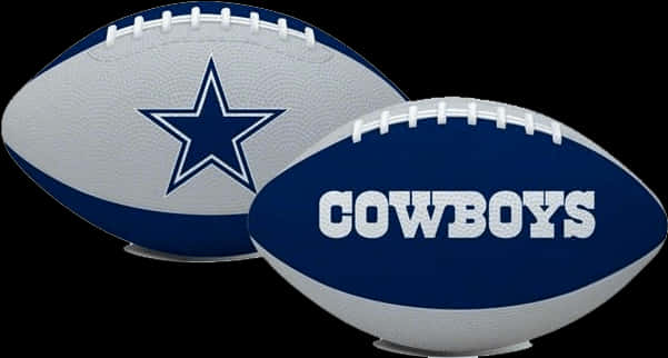 Two Footballs With A Star On The Side
