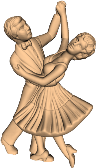 A Statue Of A Man And Woman Dancing