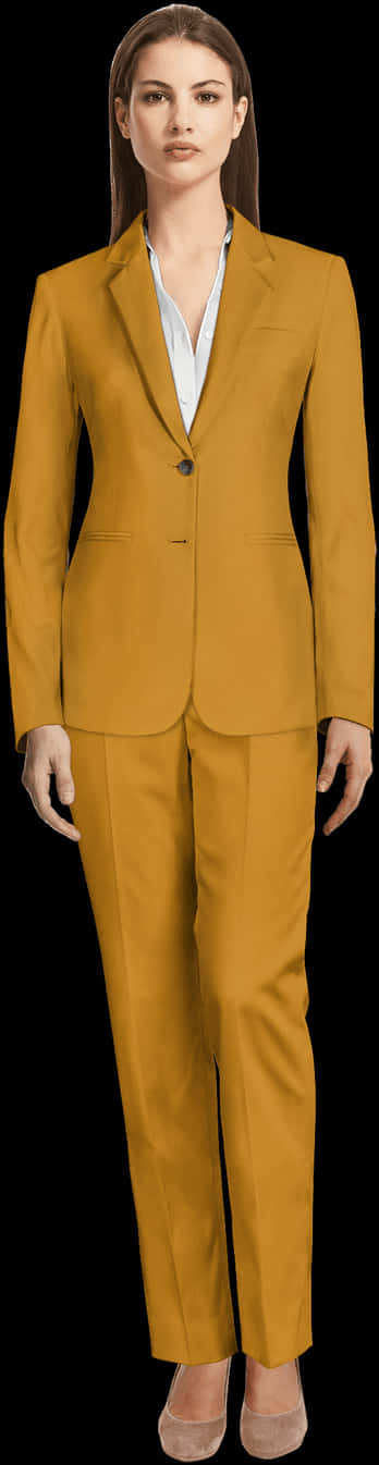 A Person Wearing A Yellow Suit