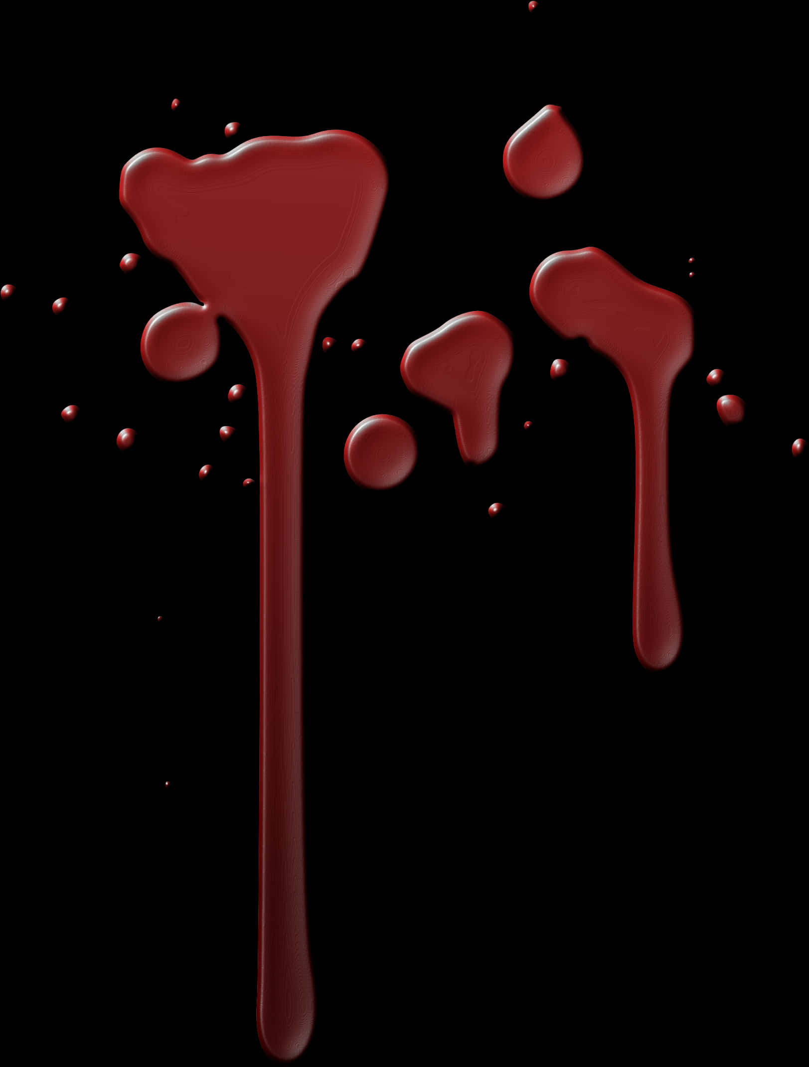 Dark Red Blood Dripping