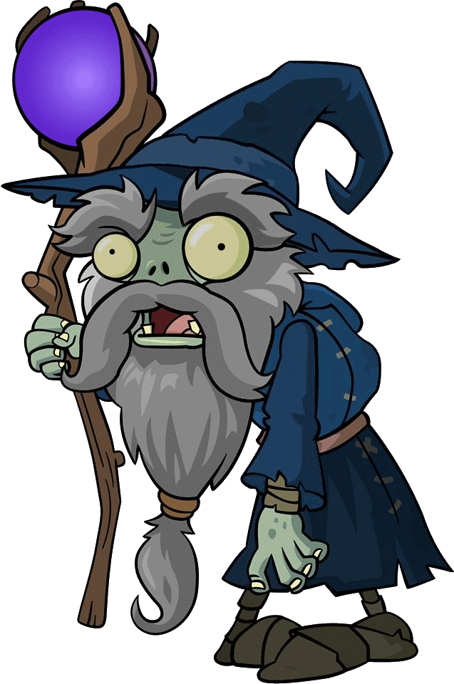 Cartoon Of A Wizard Holding A Staff