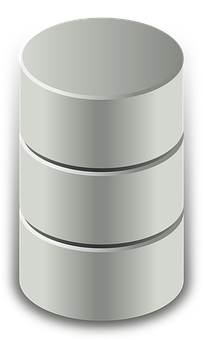 A White Cylinder With Black Background